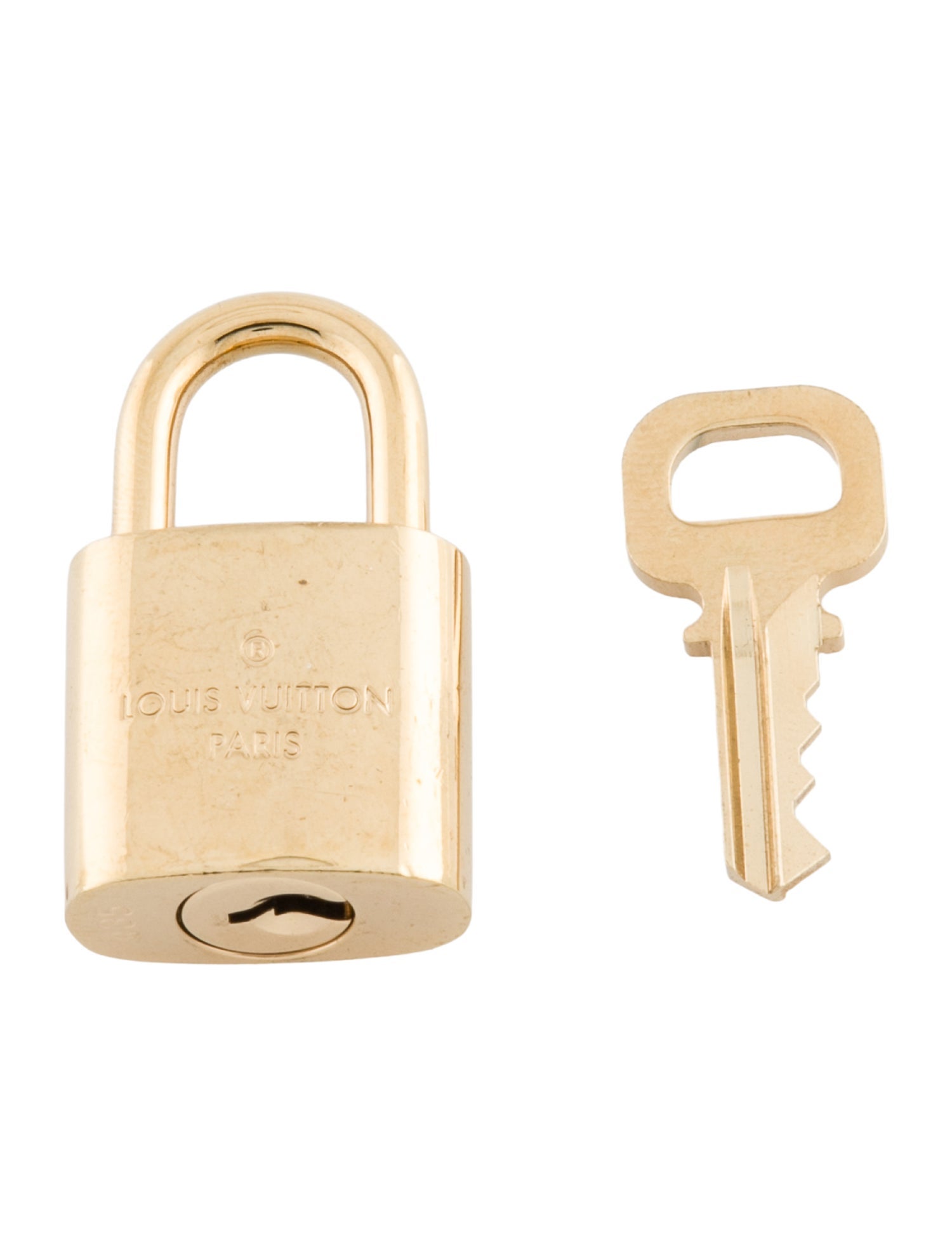 Louis Vuitton Brass Lock & Key Set