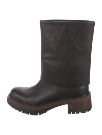 Louis Vuitton LV Monogram Leather Rain Boots