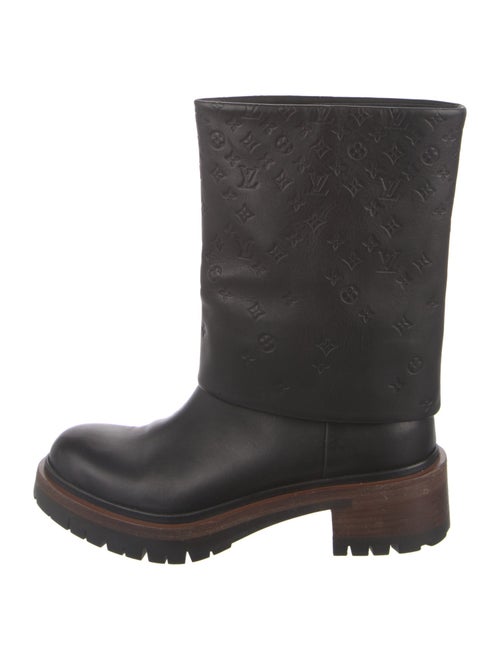 Louis Vuitton LV Monogram Leather Rain Boots