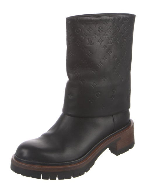 Louis Vuitton LV Monogram Leather Rain Boots