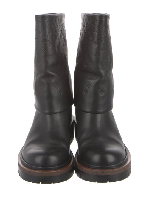 Louis Vuitton LV Monogram Leather Rain Boots