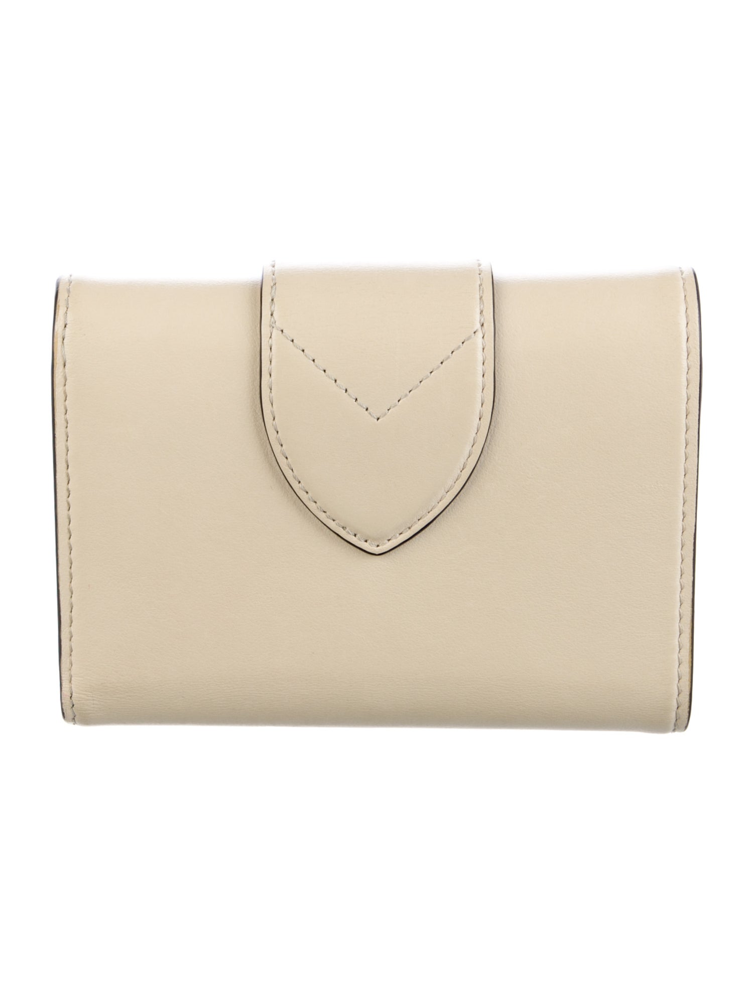 Louis Vuitton Signature Logo Leather Pont Neuf Compact Wallet