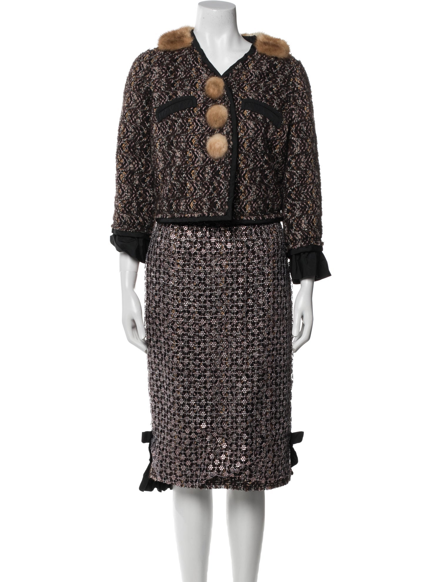 Louis Vuitton Vintage 2005 Skirt Suit