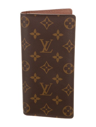 Louis Vuitton LV Monogram Coated Canvas Brazza Wallet