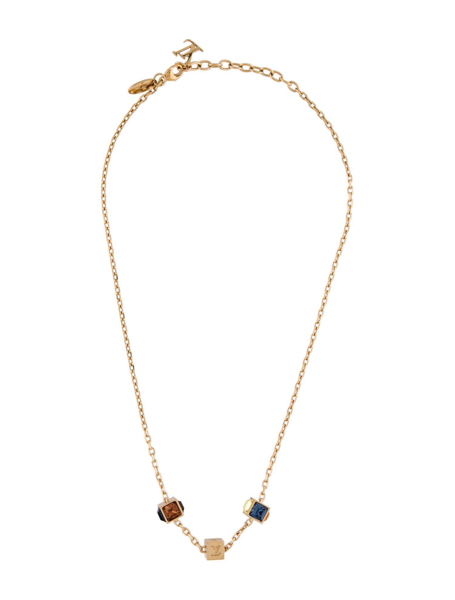 Louis Vuitton Crystal Sunset Gamble Station Necklace