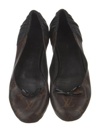 Louis Vuitton LV Monogram Bow Accents Ballet Flats