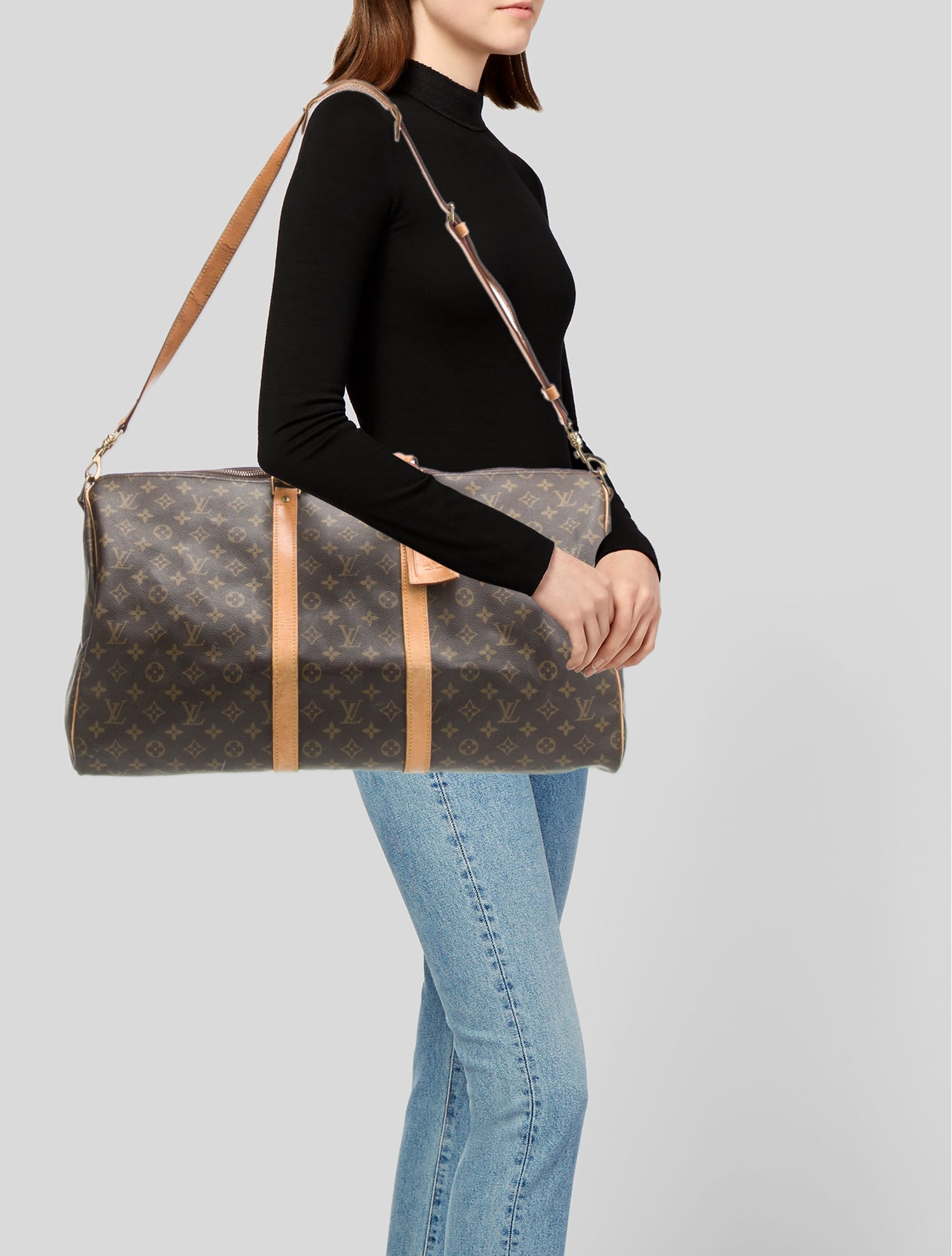 Louis Vuitton LV Monogram Keepall Bandouliere Vintage
