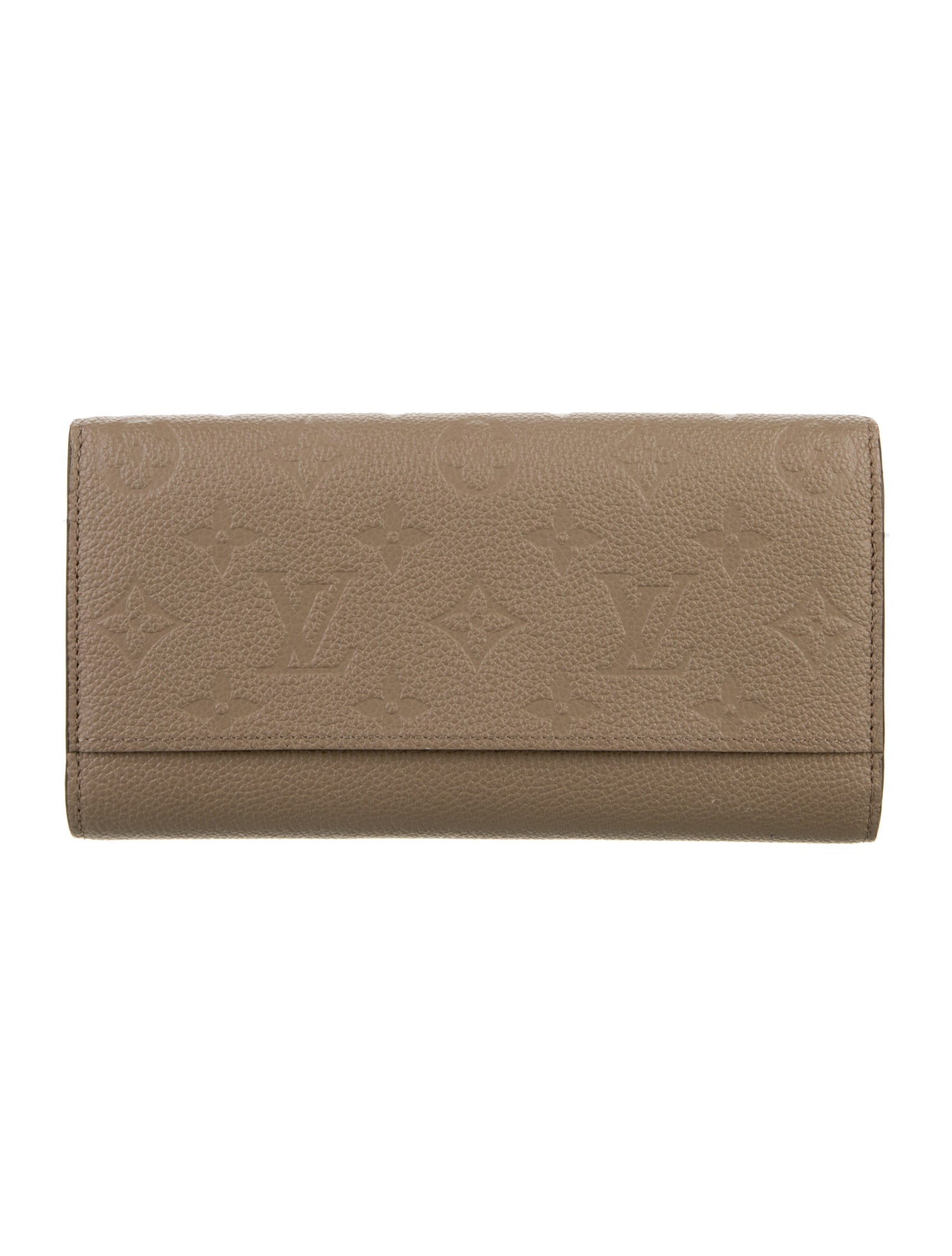 Louis Vuitton LV Monogram Empreinte Leather Sarah Wallet