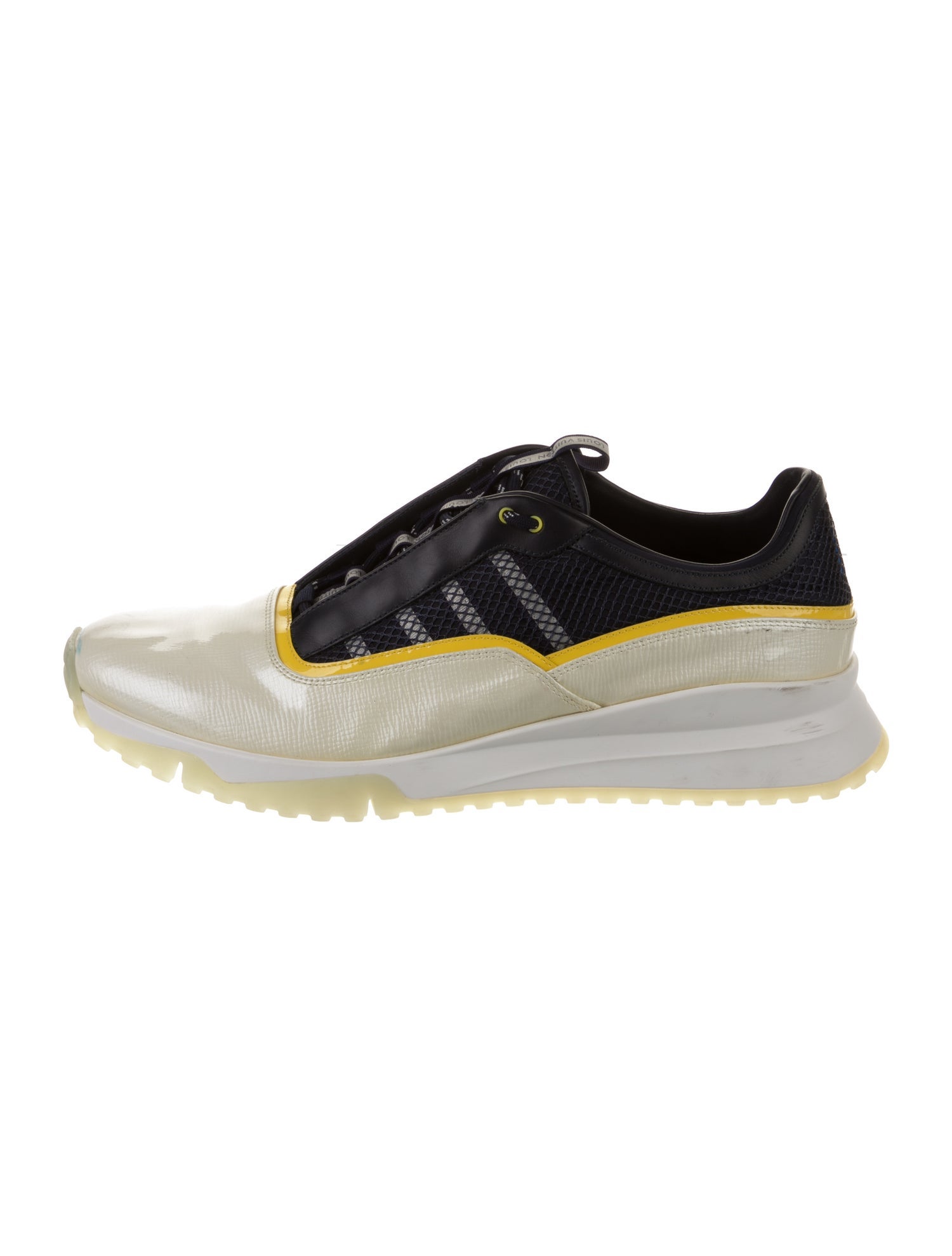 Louis Vuitton Patent Leather Printed Sneakers