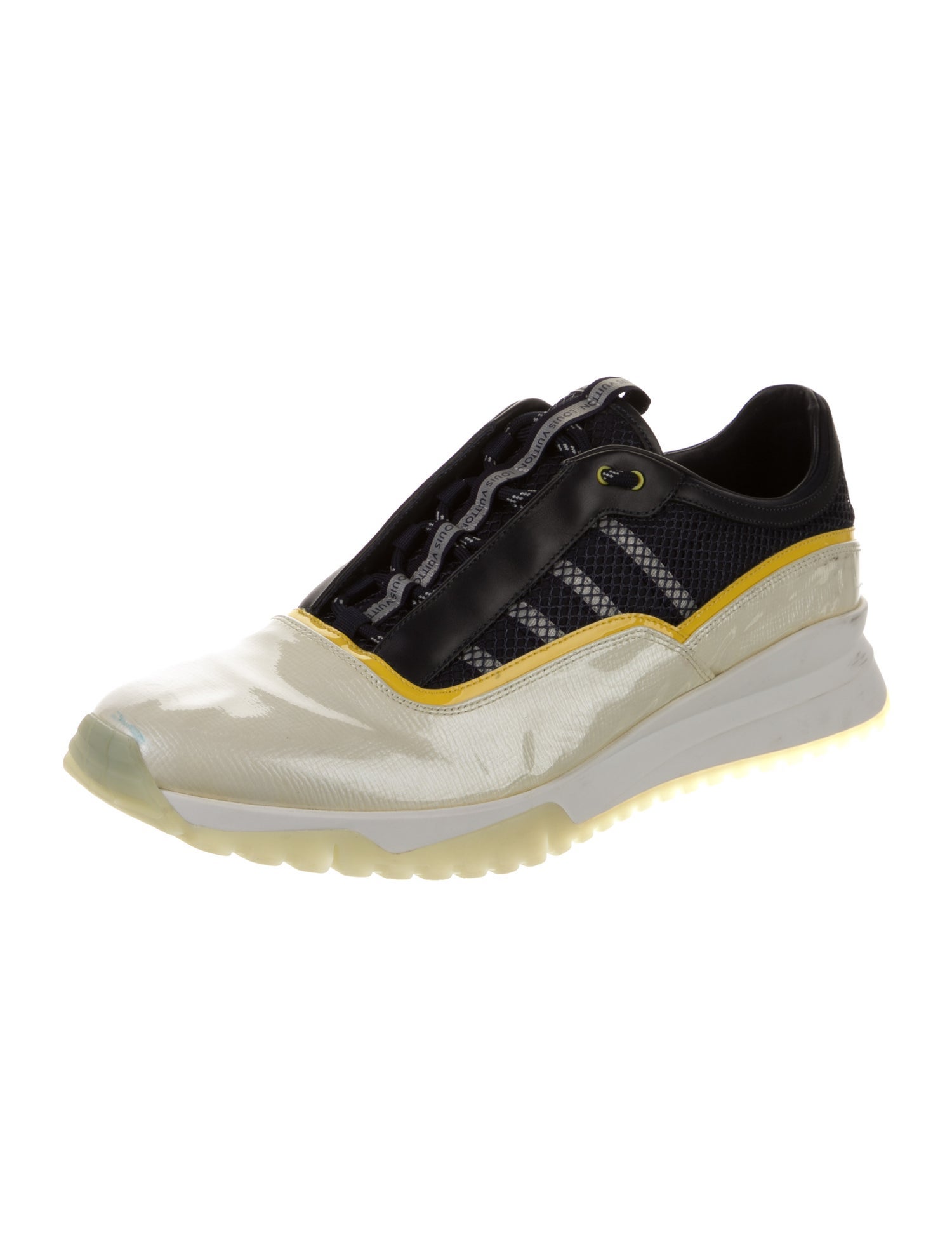 Louis Vuitton Patent Leather Printed Sneakers