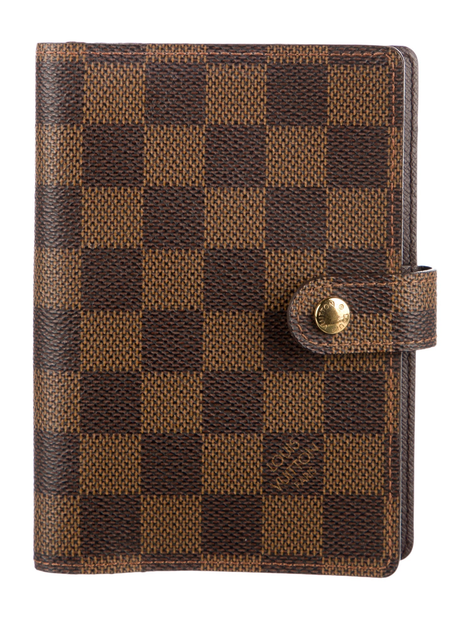 Louis Vuitton Damier Ebene Small Ring Agenda Cover