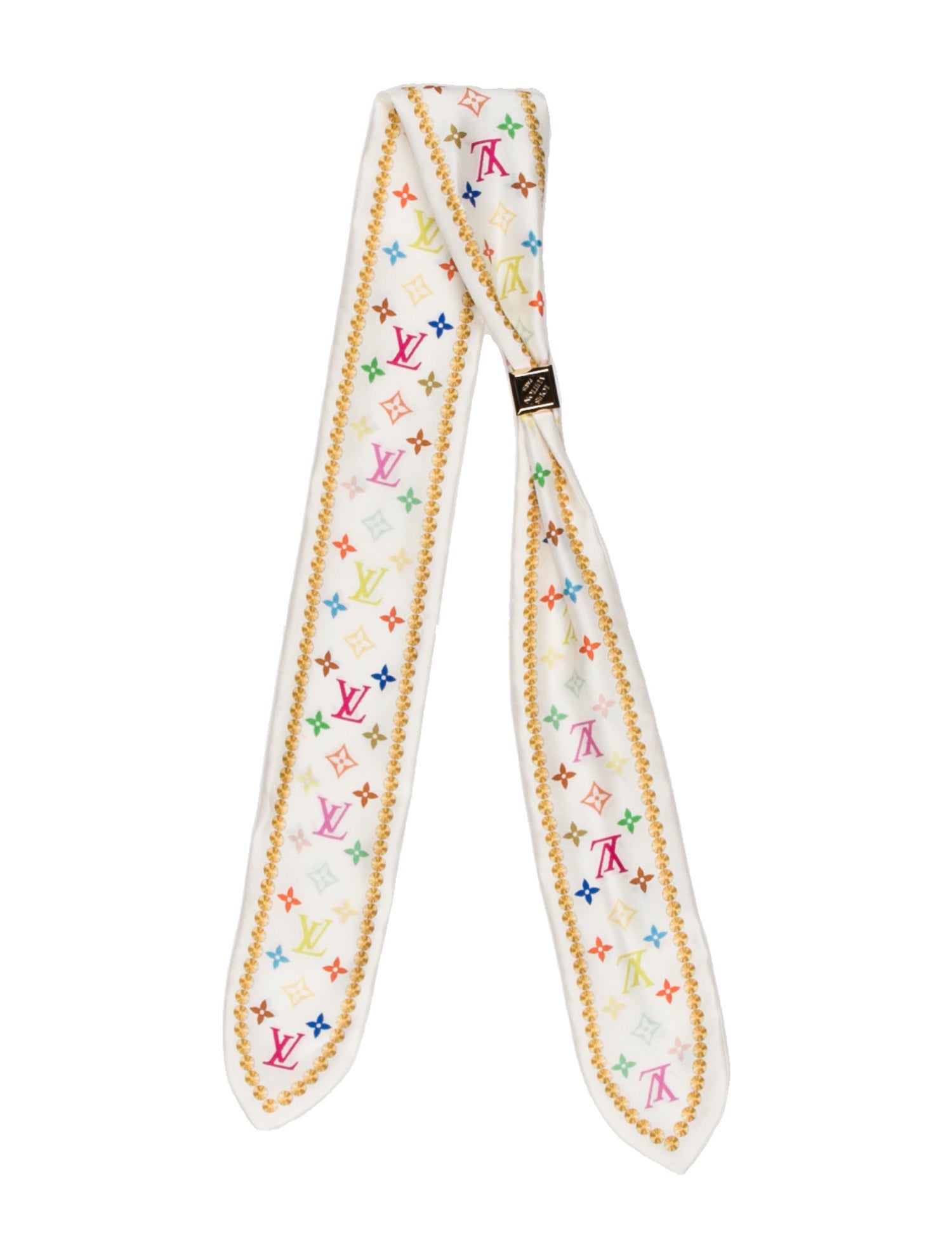 Louis Vuitton Tsuini Twilly Bandeau Silk Scarf