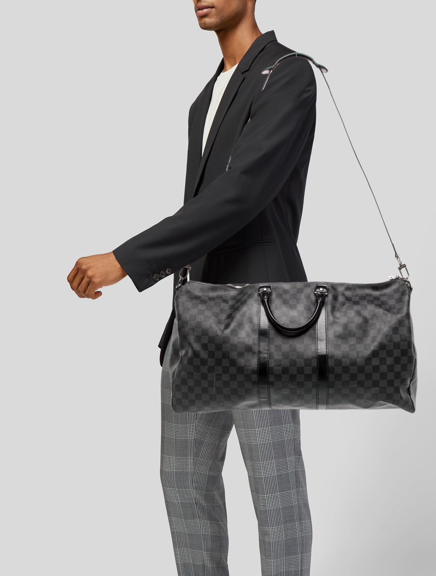 Louis Vuitton Damier Graphite Keepall Bandouliere 55