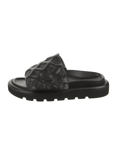 Louis Vuitton LV Monogram Leather Slides