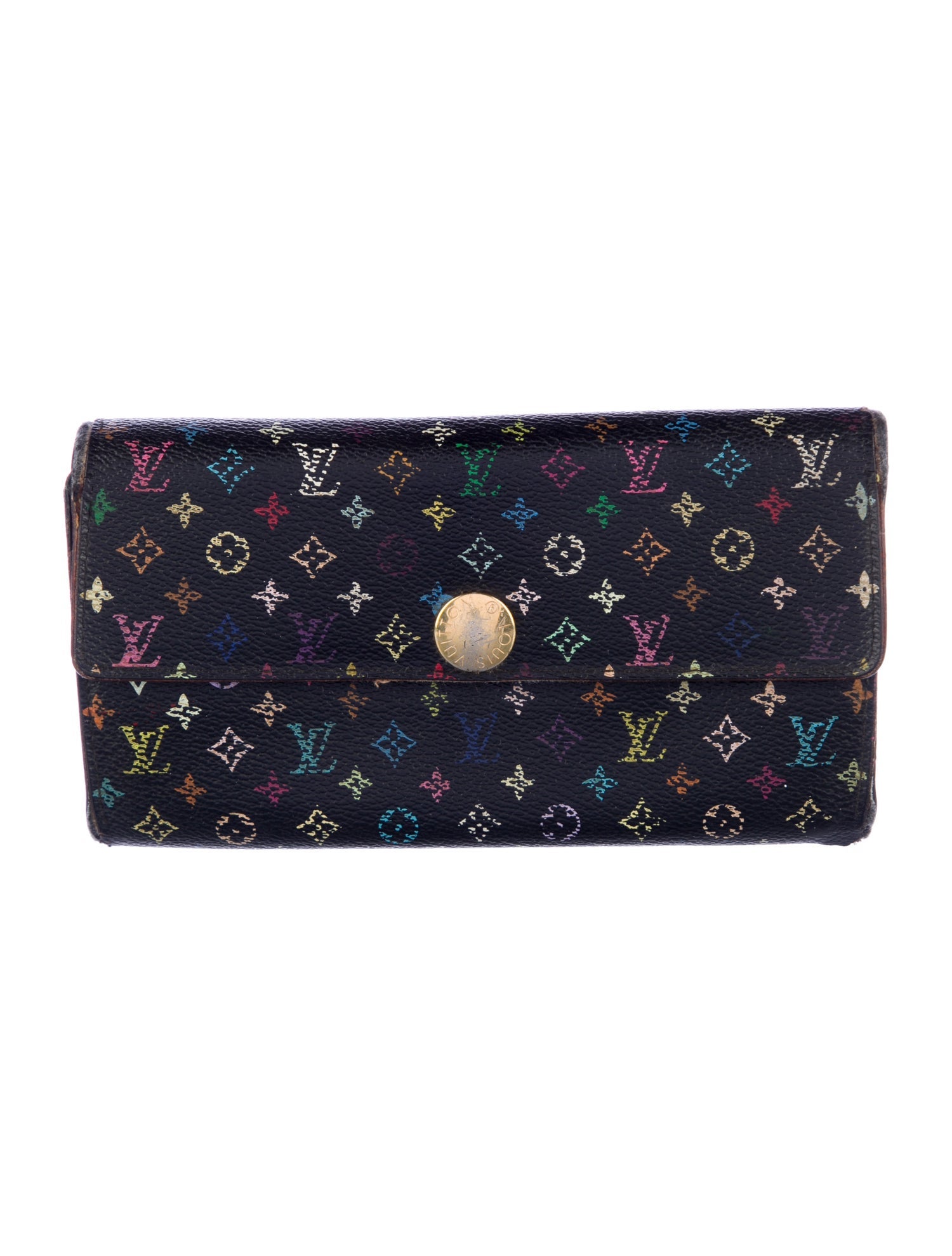 Louis Vuitton Multicolore Monogram Pattern Coated Canvas Sarah Wallet