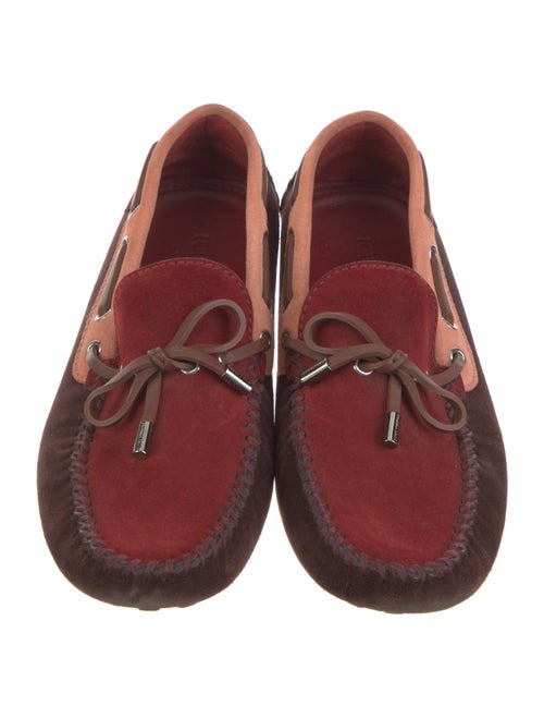 Louis Vuitton Leather Colorblock Pattern Loafers