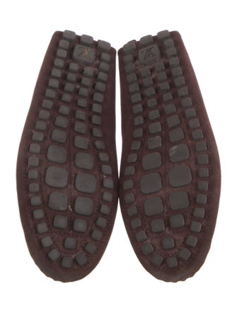 Louis Vuitton Leather Colorblock Pattern Loafers