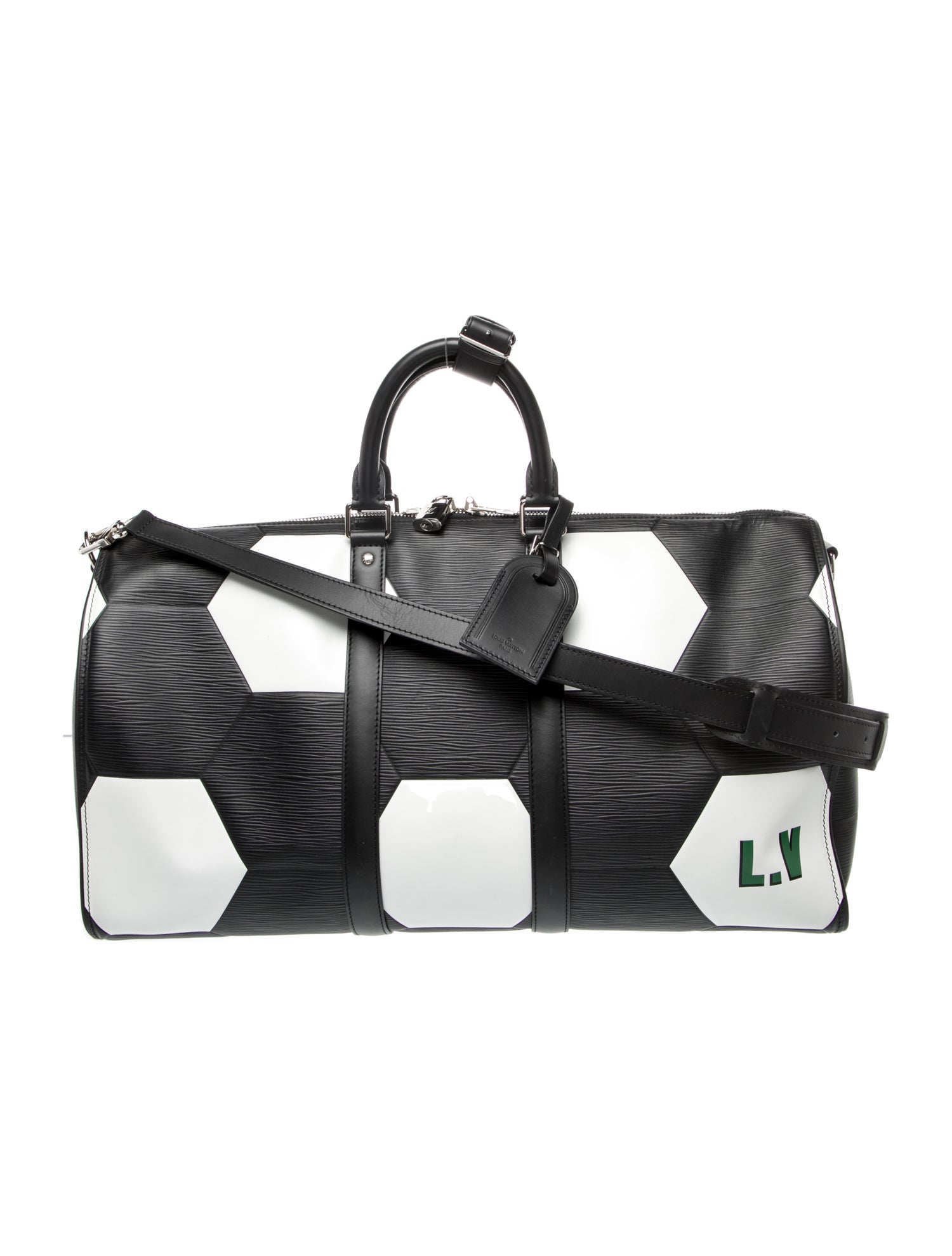 Louis Vuitton Leather Keepall Bandouliere 50