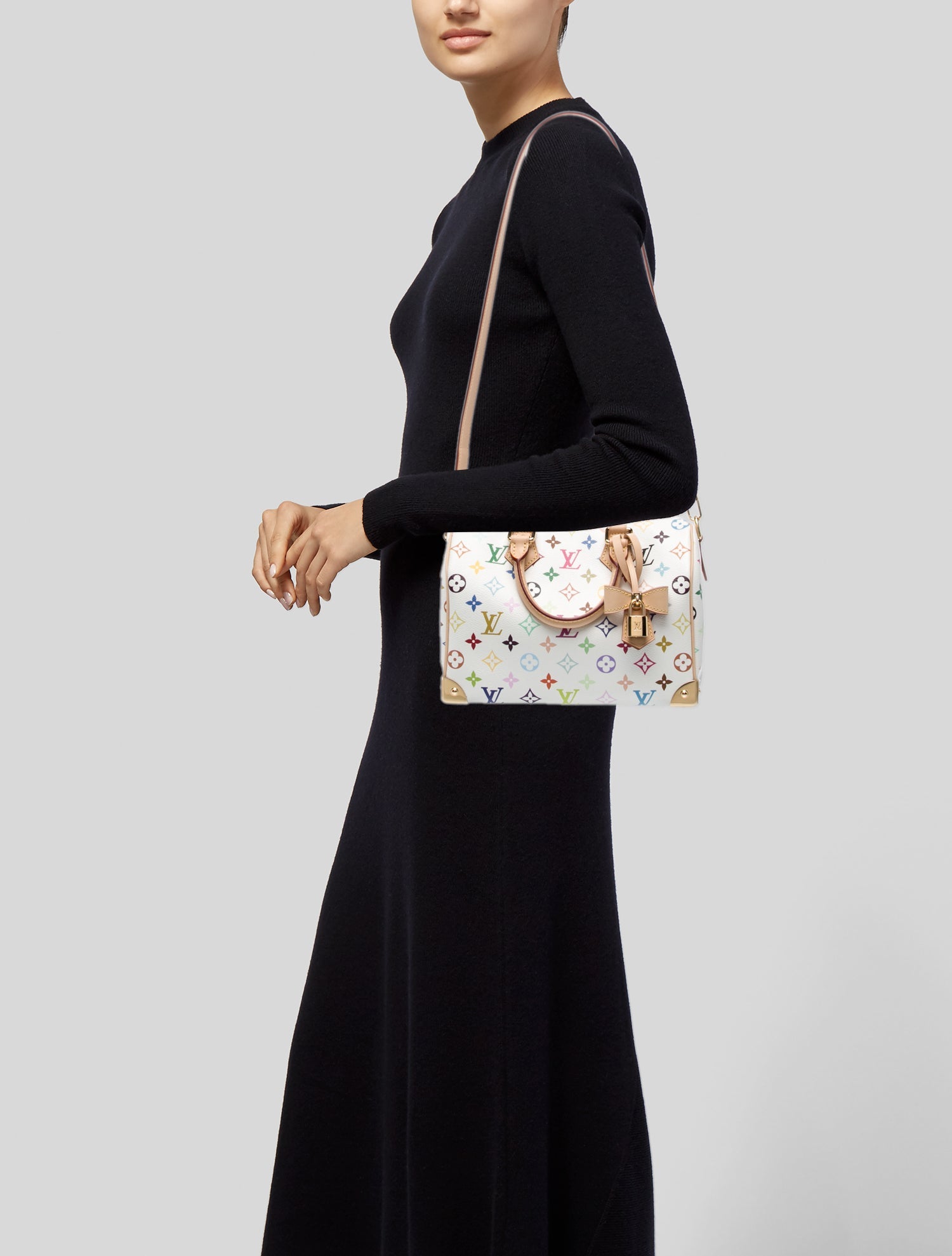 Louis Vuitton Multicolore Monogram Speedy Bandouliere 25