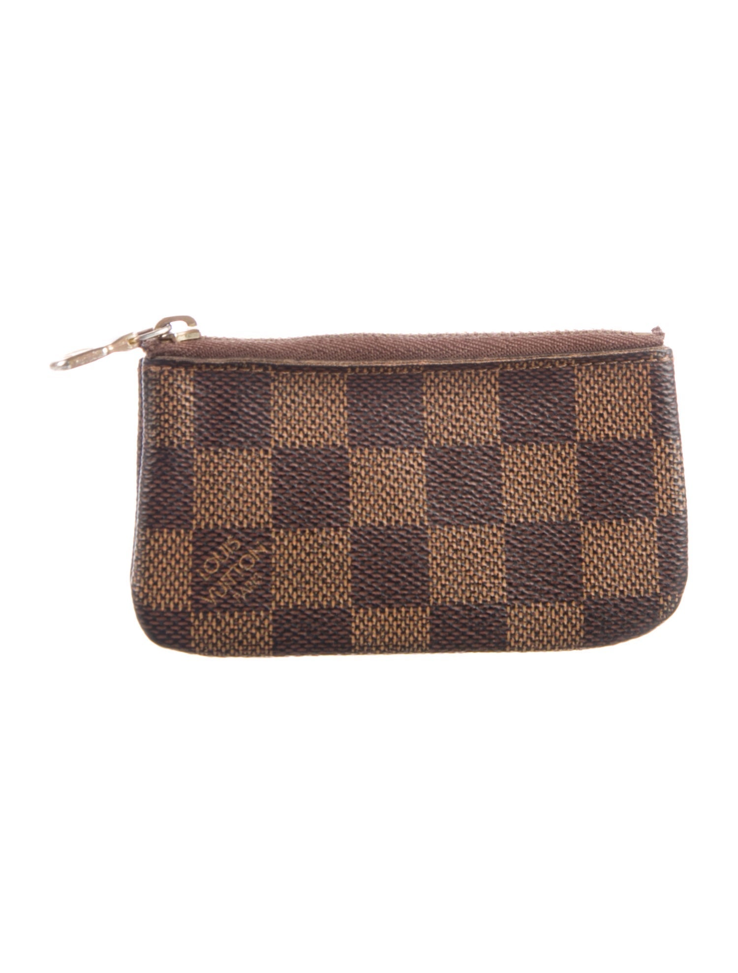 Louis Vuitton Damier Ebene Pattern Coated Canvas Wallet