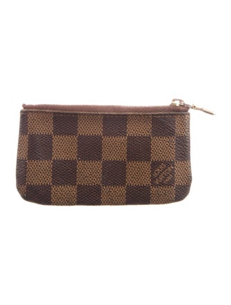 Louis Vuitton Damier Ebene Pattern Coated Canvas Wallet