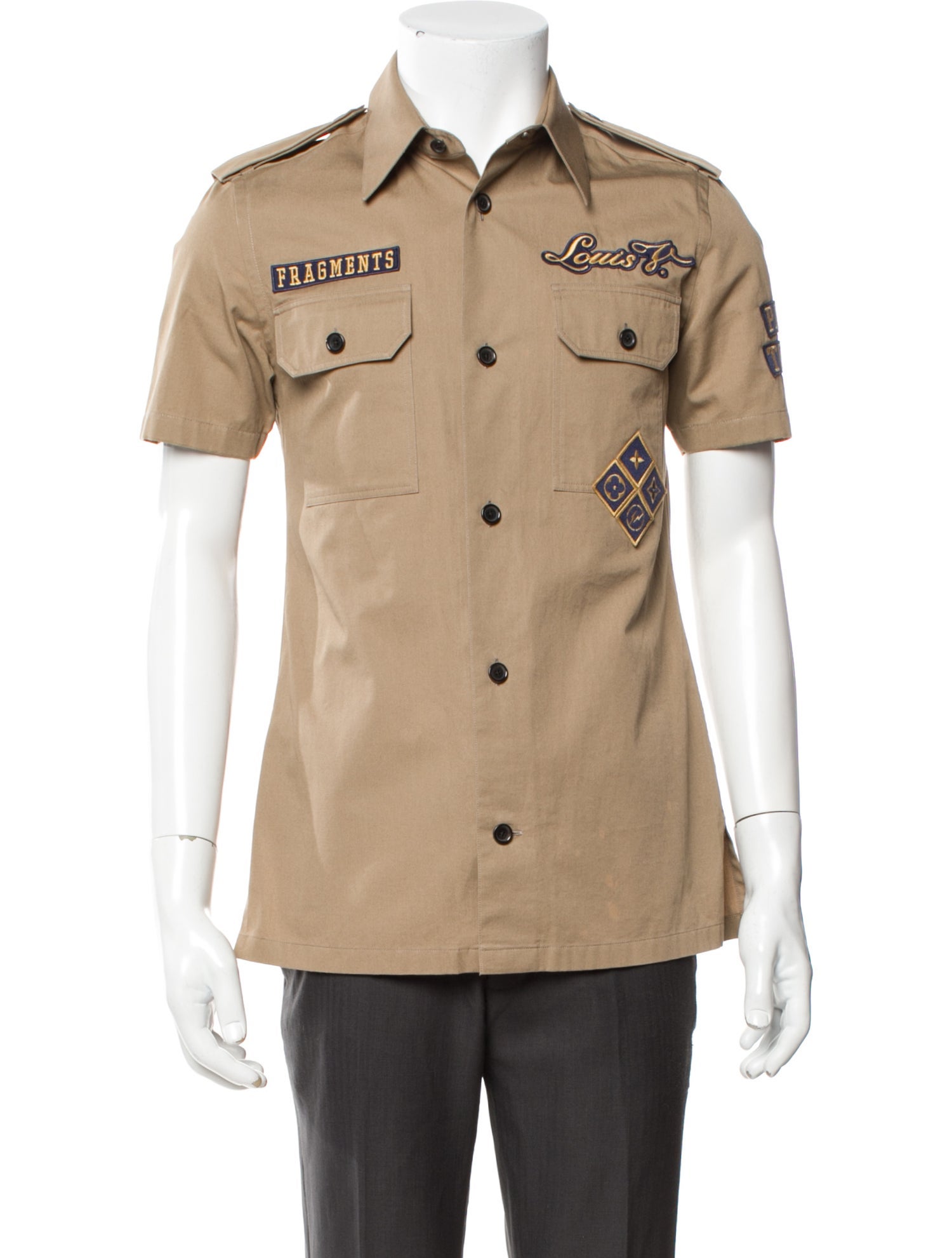 Louis Vuitton x Fragment Graphic Print Short Sleeve Shirt