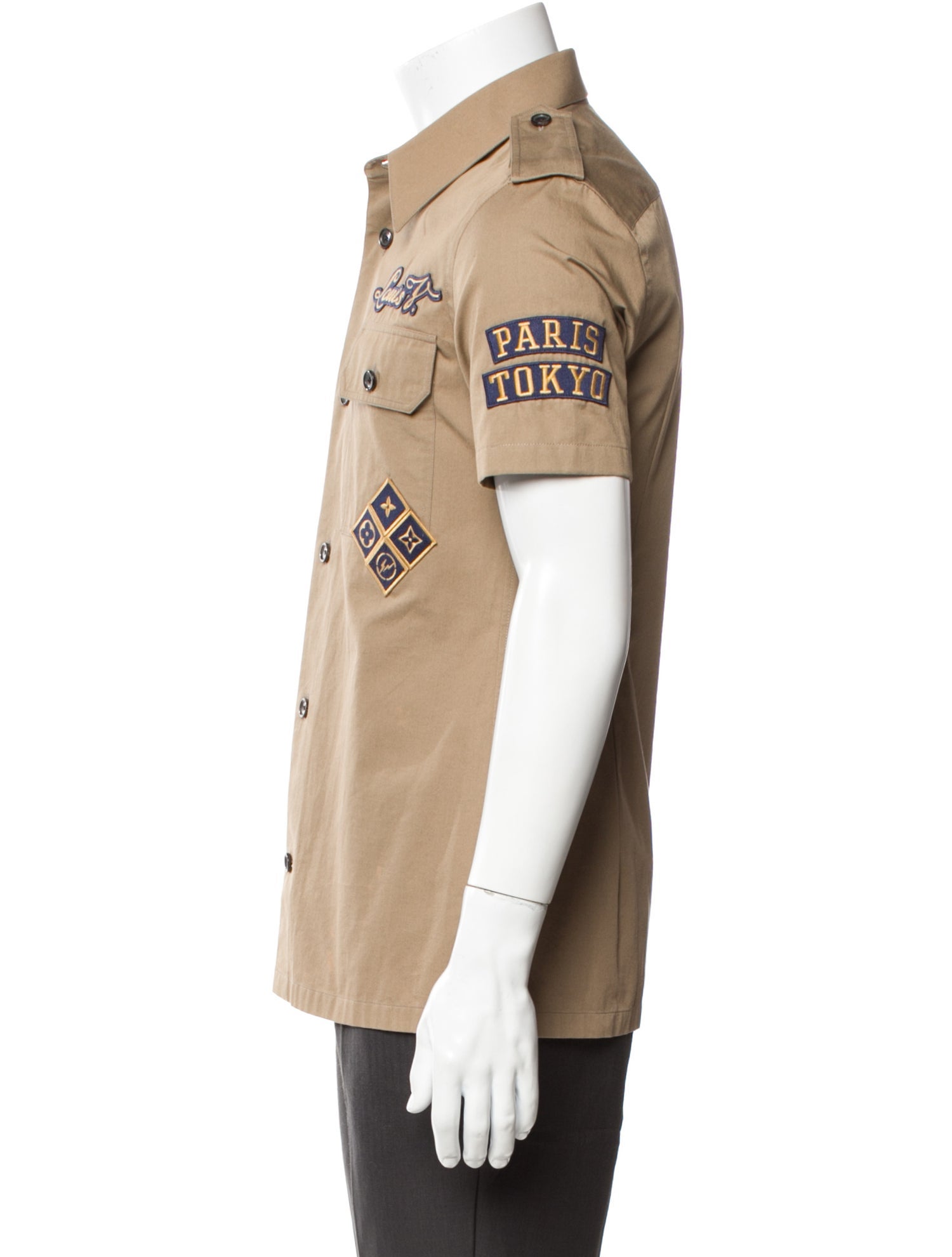 Louis Vuitton x Fragment Graphic Print Short Sleeve Shirt