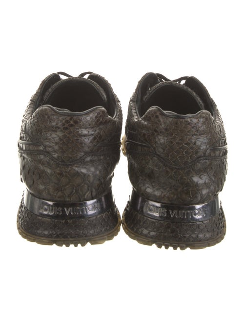Louis Vuitton Monogram Pattern Snakeskin Sneakers