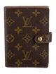 Louis Vuitton Monogram Small Ring Agenda Cover