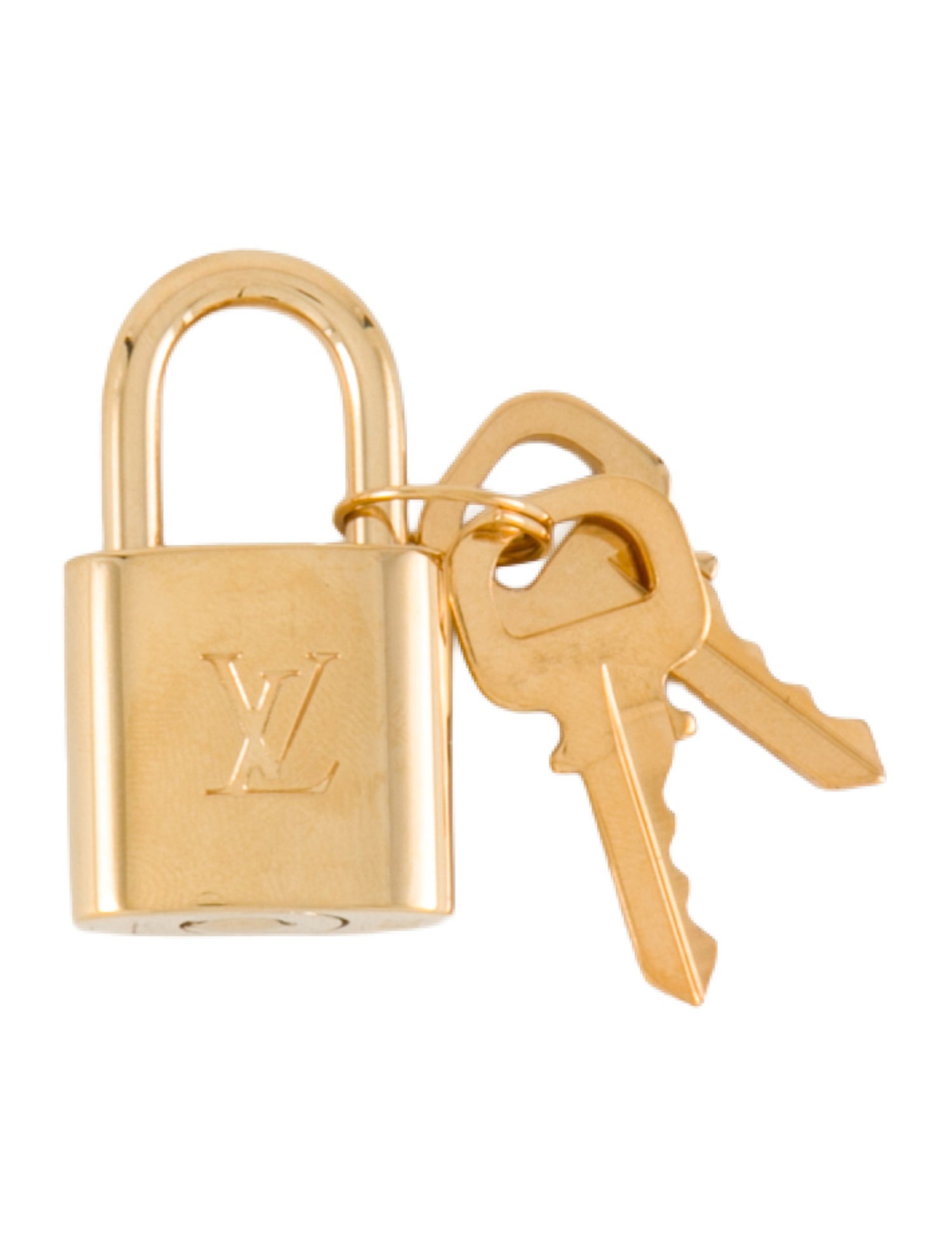 Louis Vuitton Brass Key & Lock Set