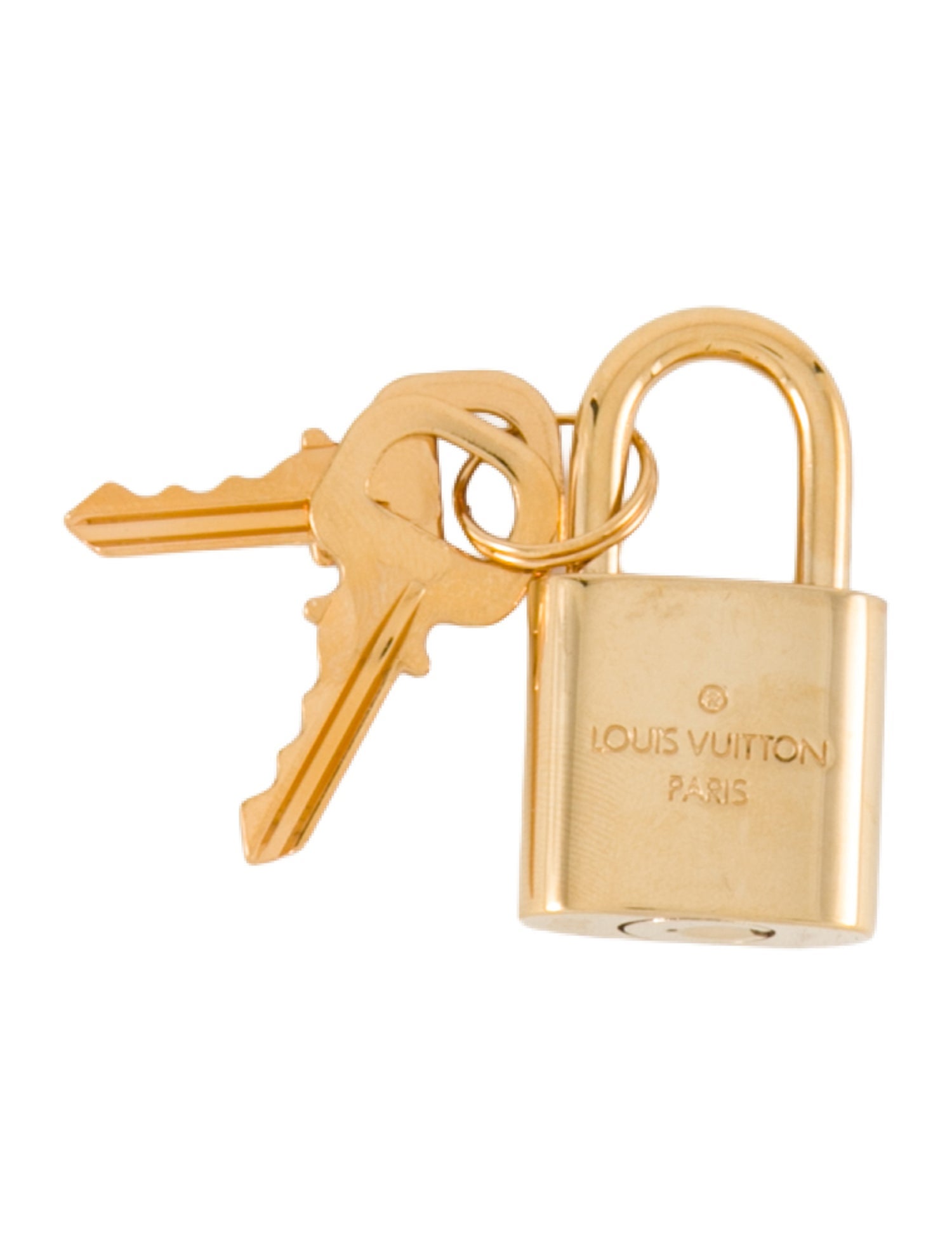 Louis Vuitton Brass Key & Lock Set