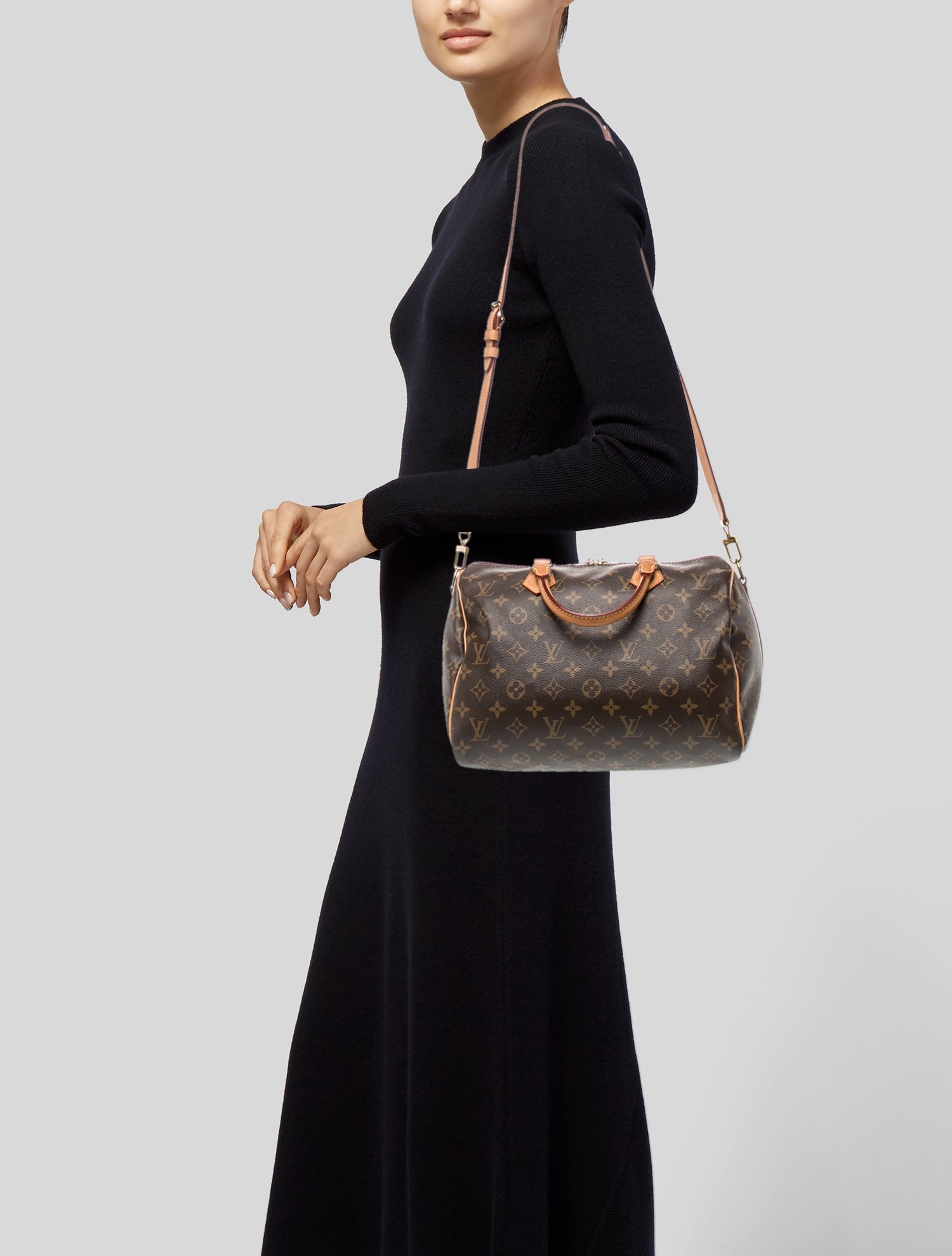 Louis Vuitton LV Monogram Speedy Bandouliere