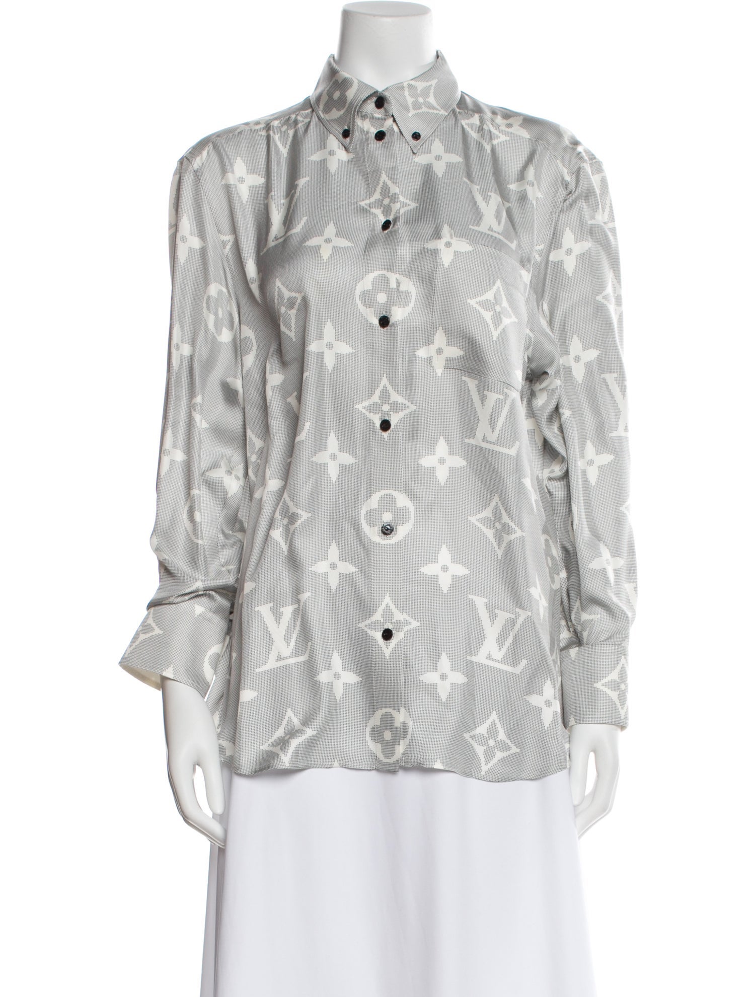 Louis Vuitton 2023 Silk Button-Up Top