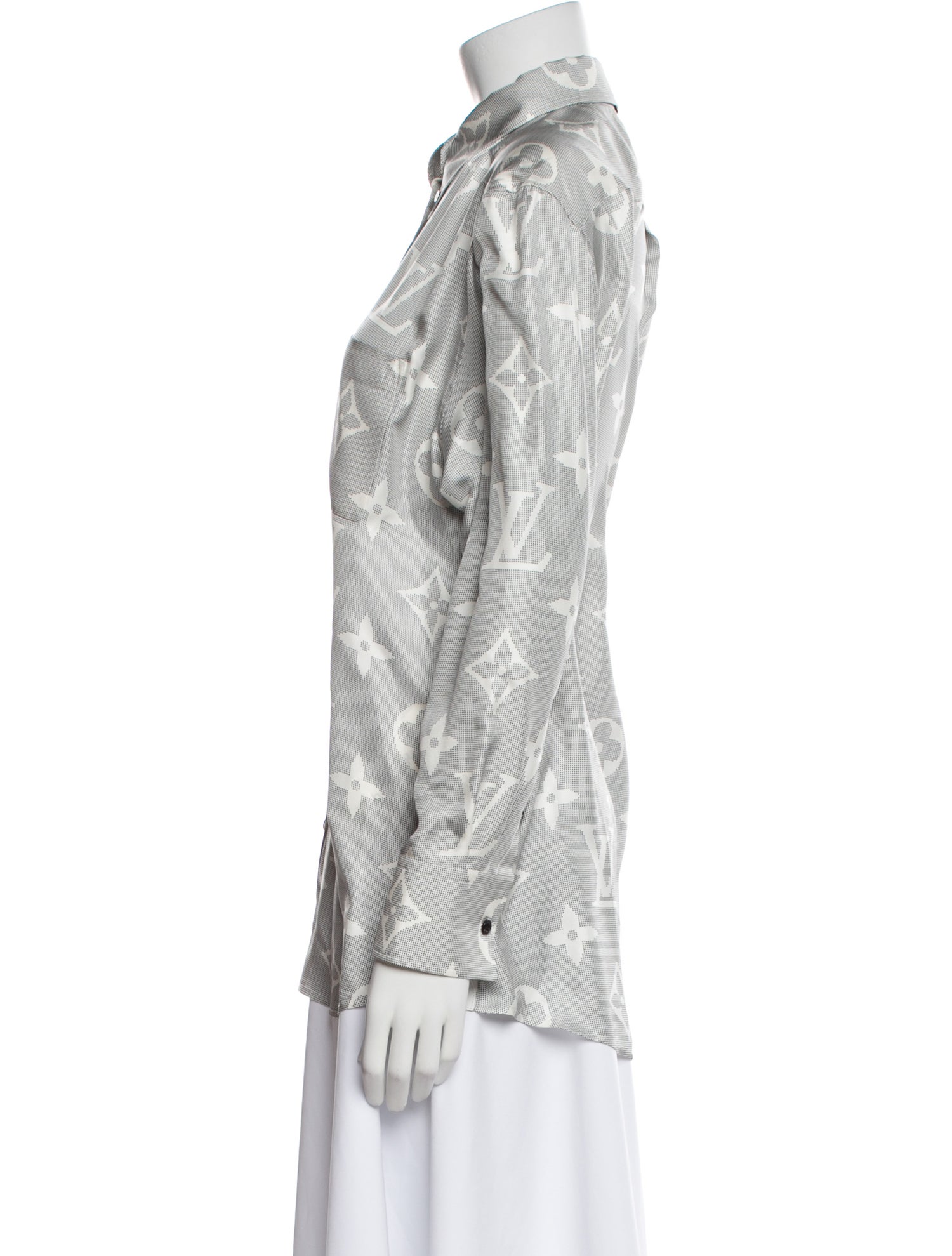 Louis Vuitton 2023 Silk Button-Up Top
