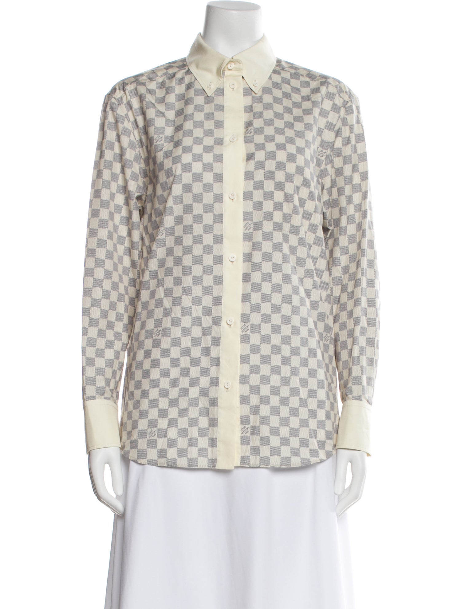 Louis Vuitton 2022 Printed Button-Up Top
