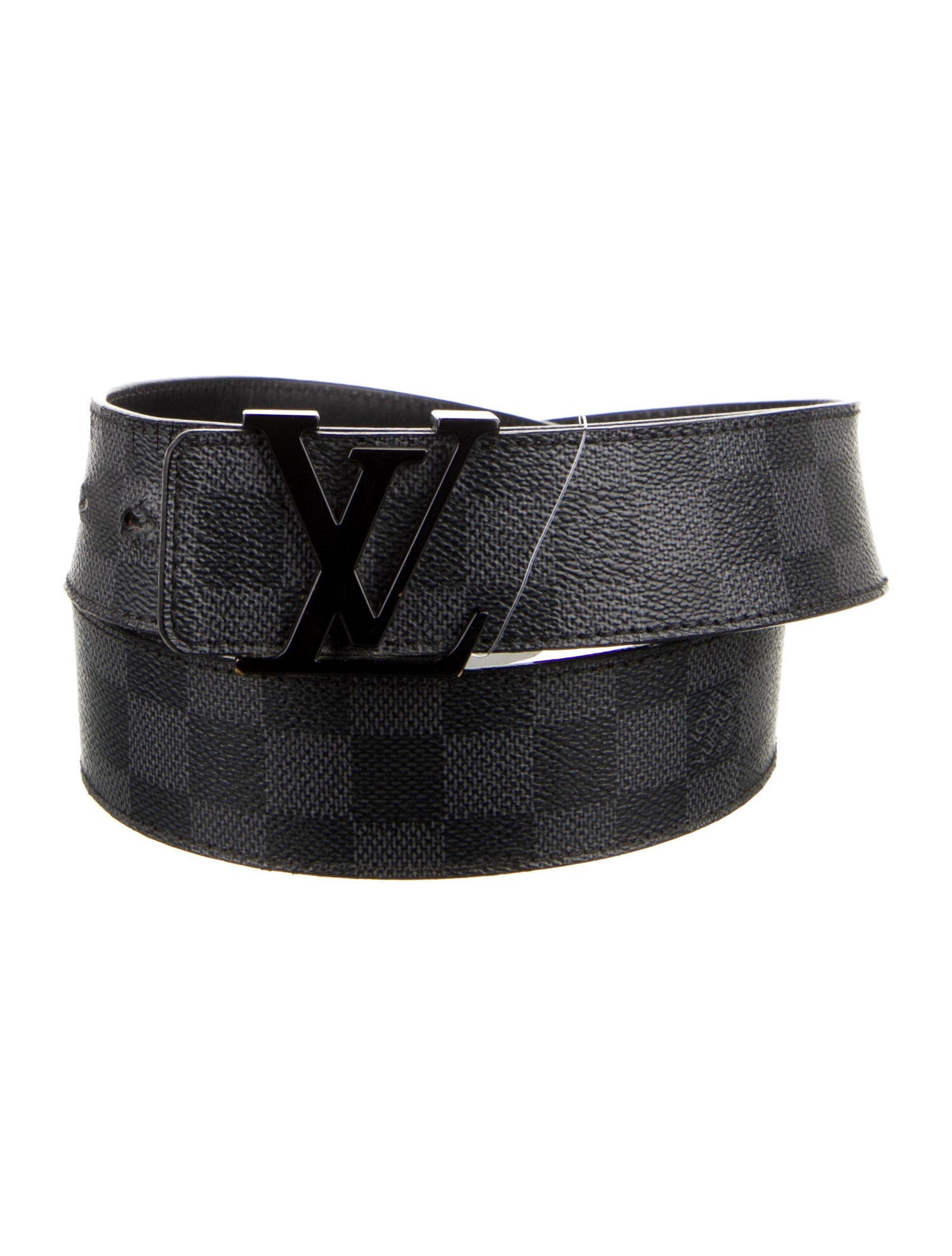 Louis Vuitton 2009 Damier Graphite Pattern Waist Belt