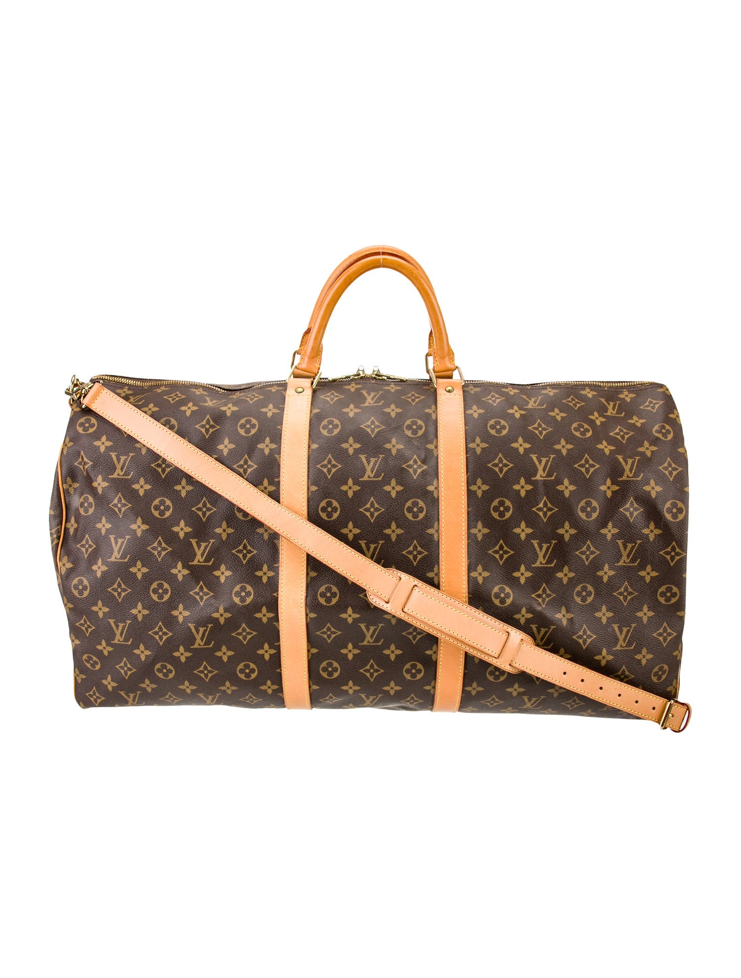 Louis Vuitton LV Monogram Keepall Bandouliere 60 Vintage