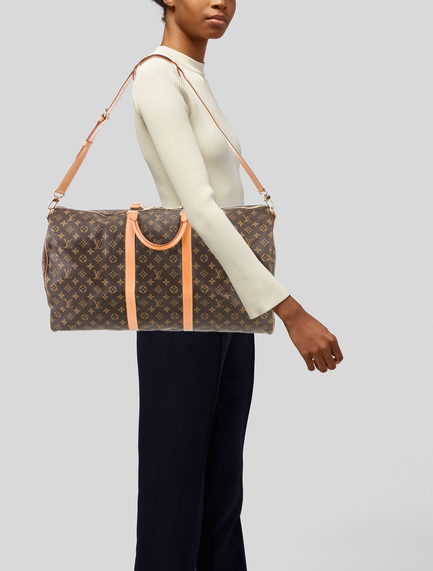 Louis Vuitton LV Monogram Keepall Bandouliere 60 Vintage