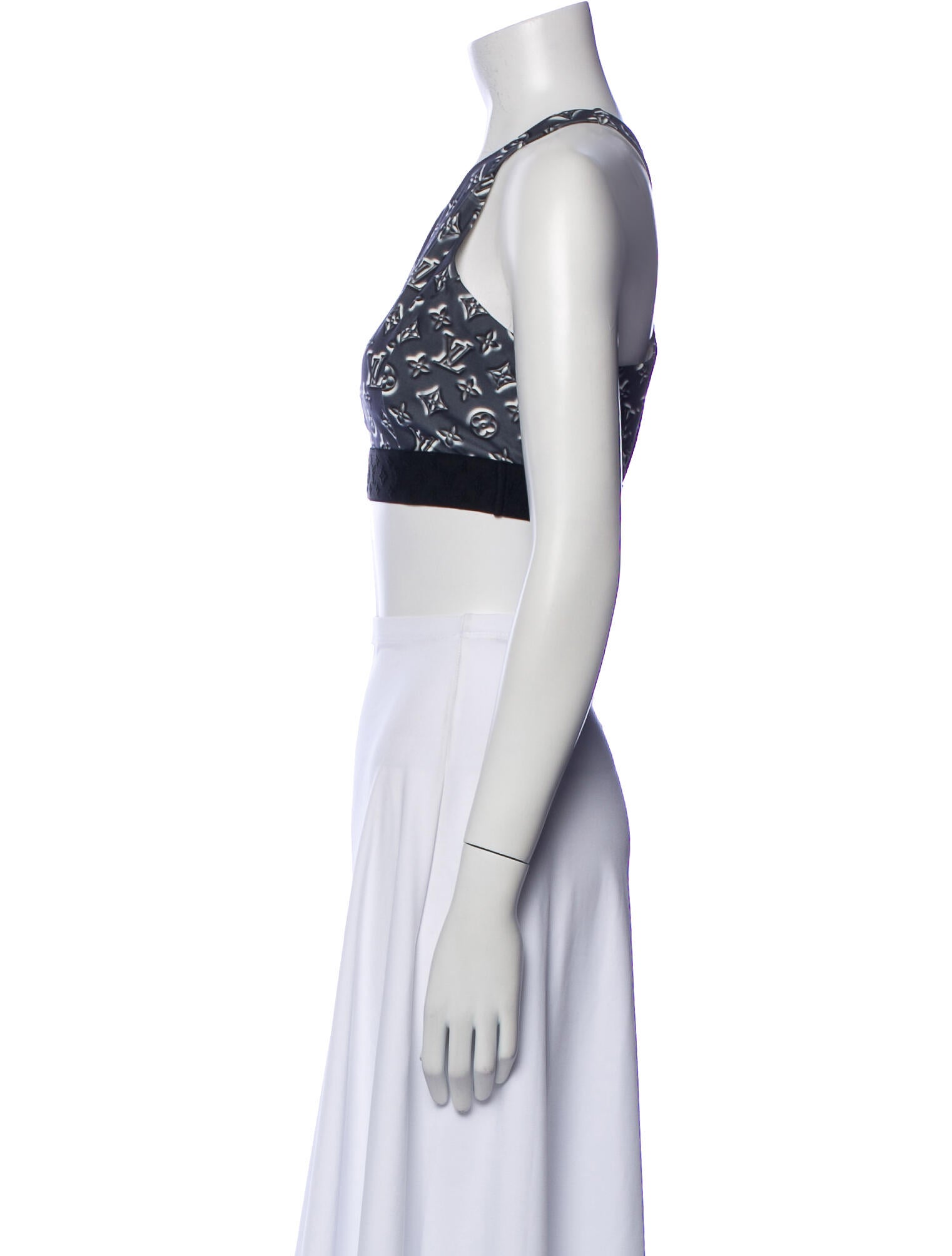 Louis Vuitton Nylon Printed Crop Top