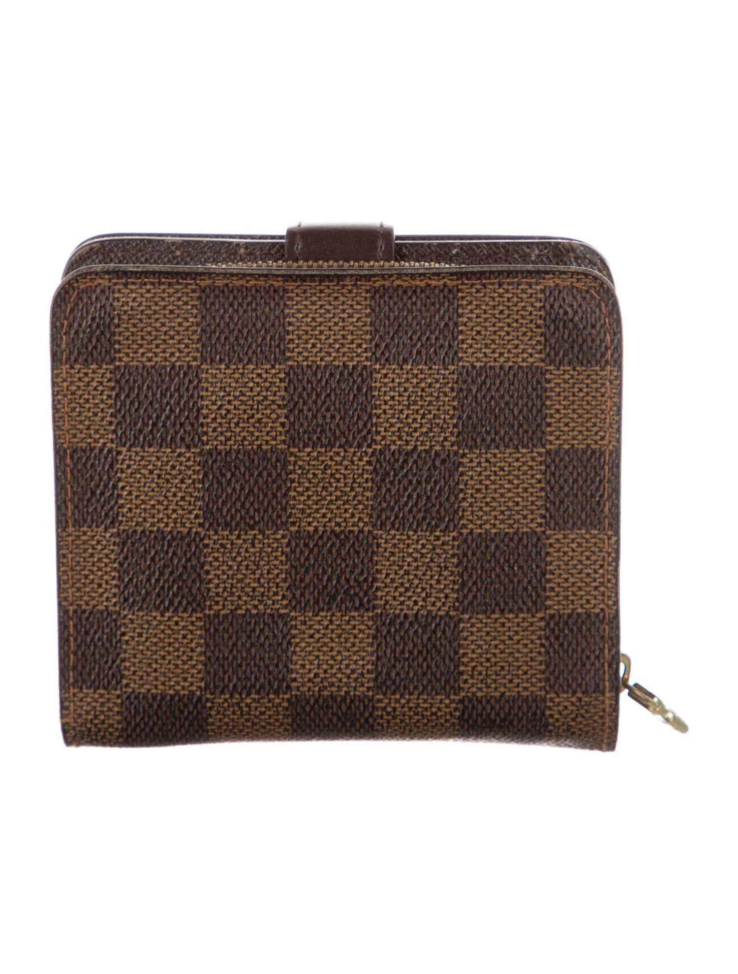 Louis Vuitton 2022 Damier Ebene Pattern Zippy Compact Wallet