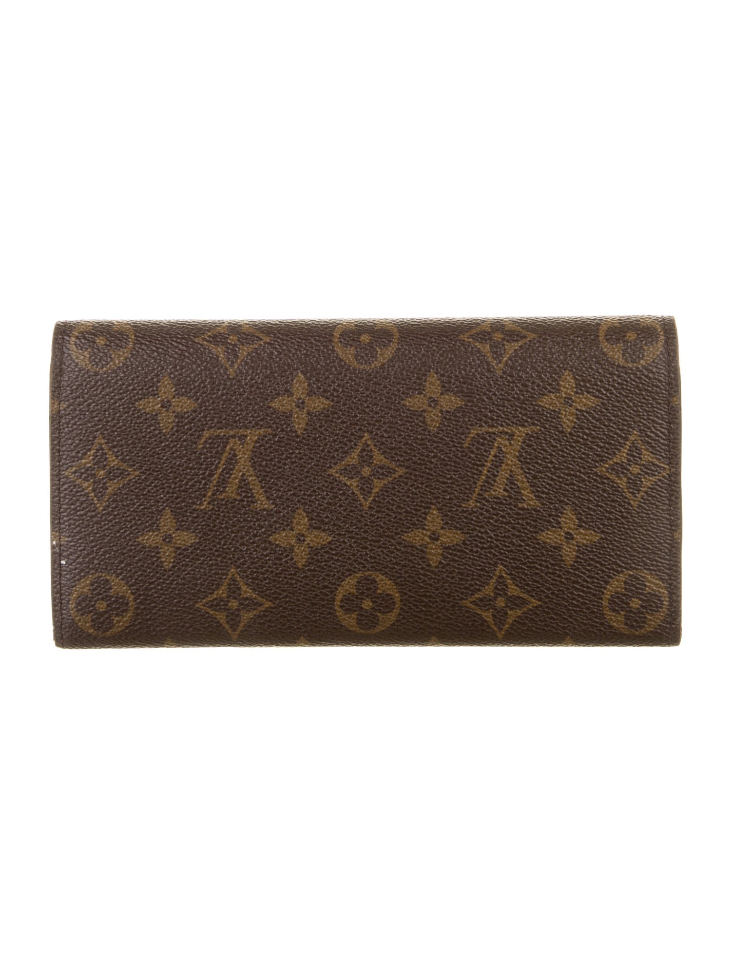 Louis Vuitton LV Monogram Coated Canvas Emilie Wallet
