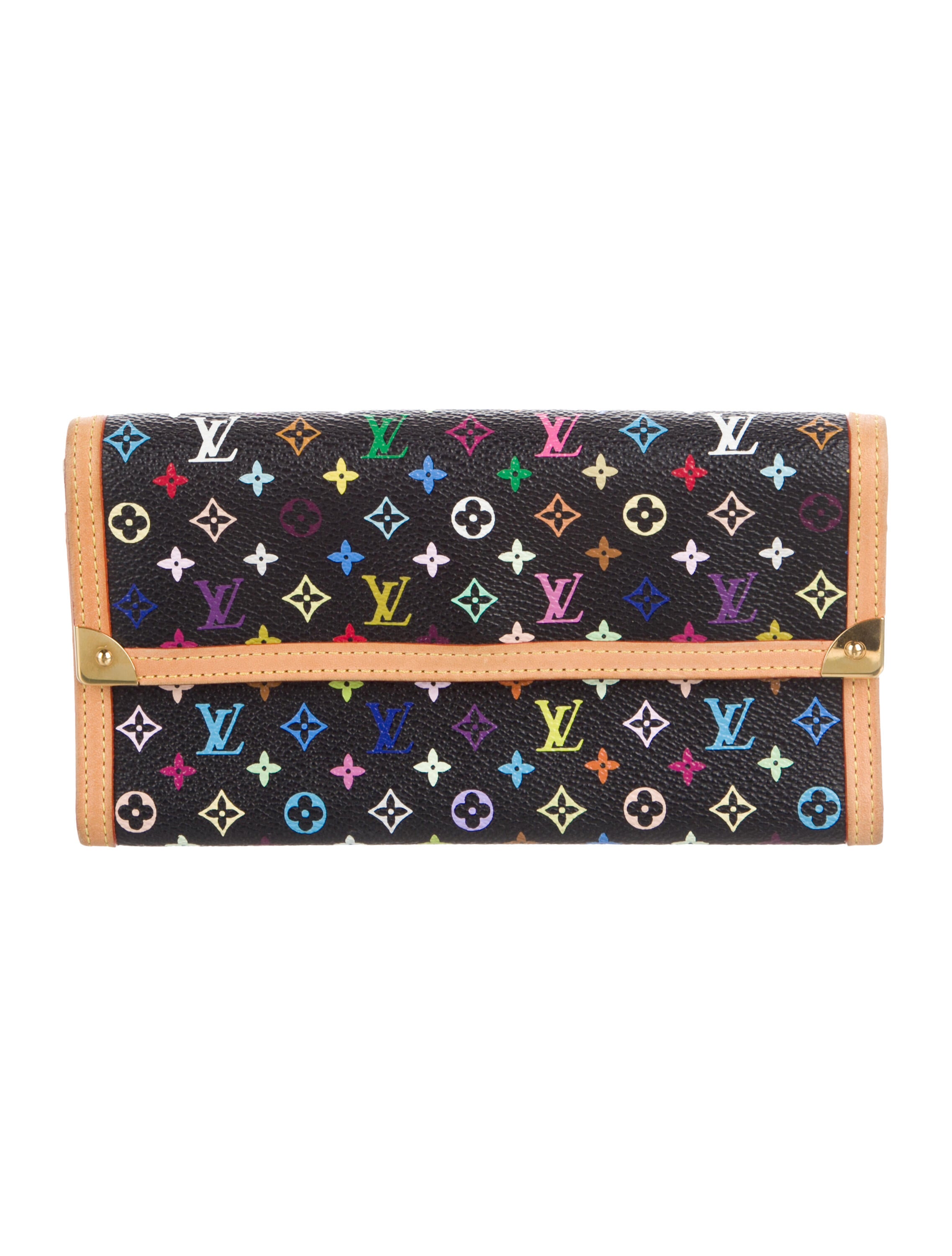 Louis Vuitton 2006 Multicolore Monogram Pattern International Wallet