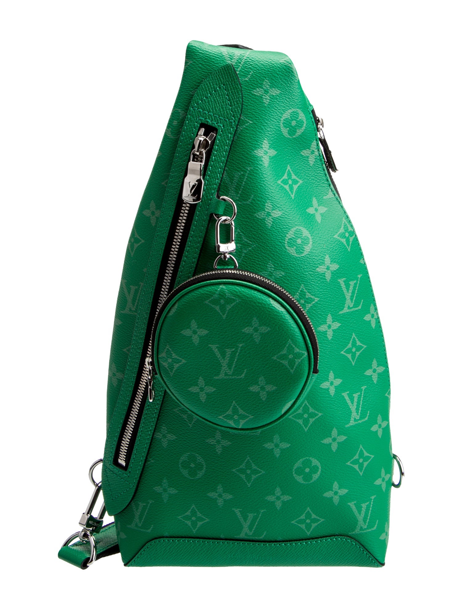 Louis Vuitton Leather LV Monogram Taigarama Duo Slingbag