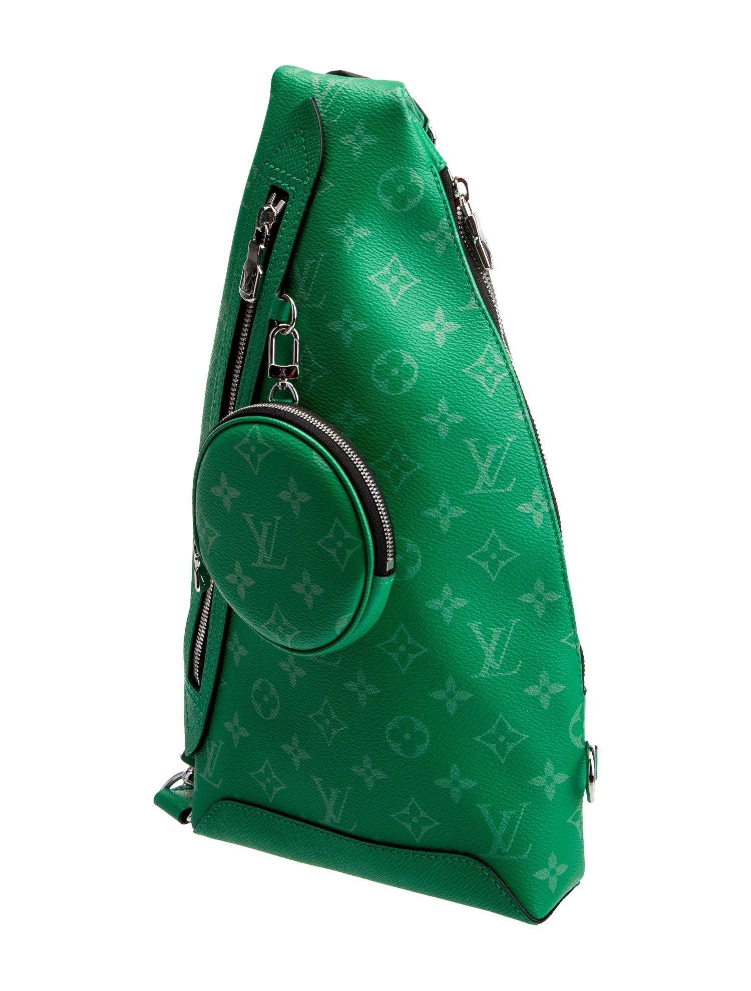 Louis Vuitton Leather LV Monogram Taigarama Duo Slingbag