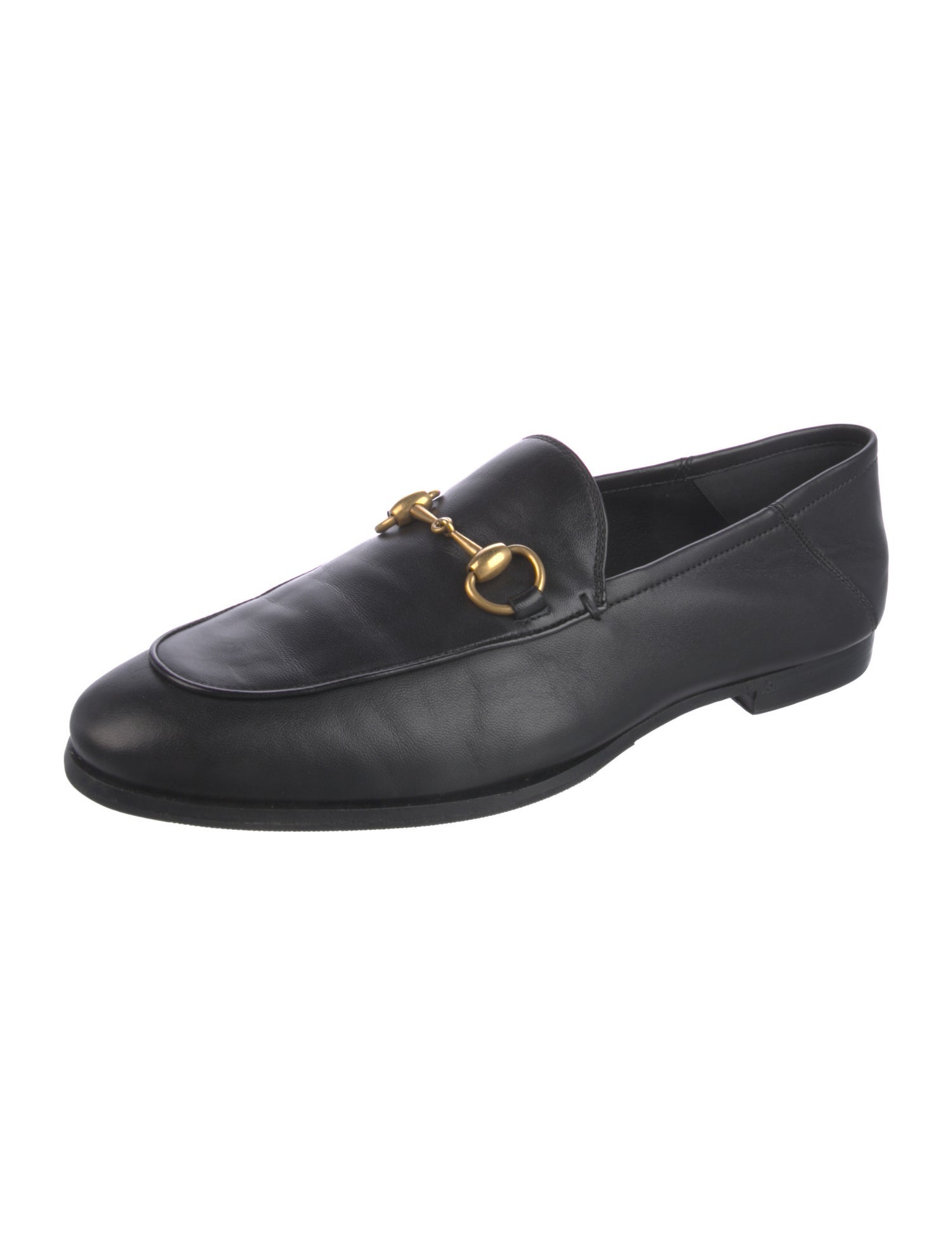 Louis Vuitton Horsebit Accent Leather Loafers