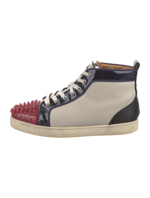 Louis Vuitton Leather Colorblock Pattern Sneakers