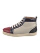 Louis Vuitton Leather Colorblock Pattern Sneakers
