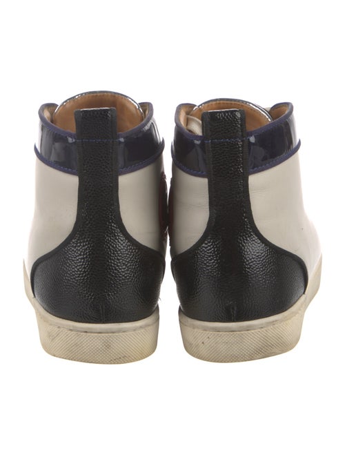 Louis Vuitton Leather Colorblock Pattern Sneakers