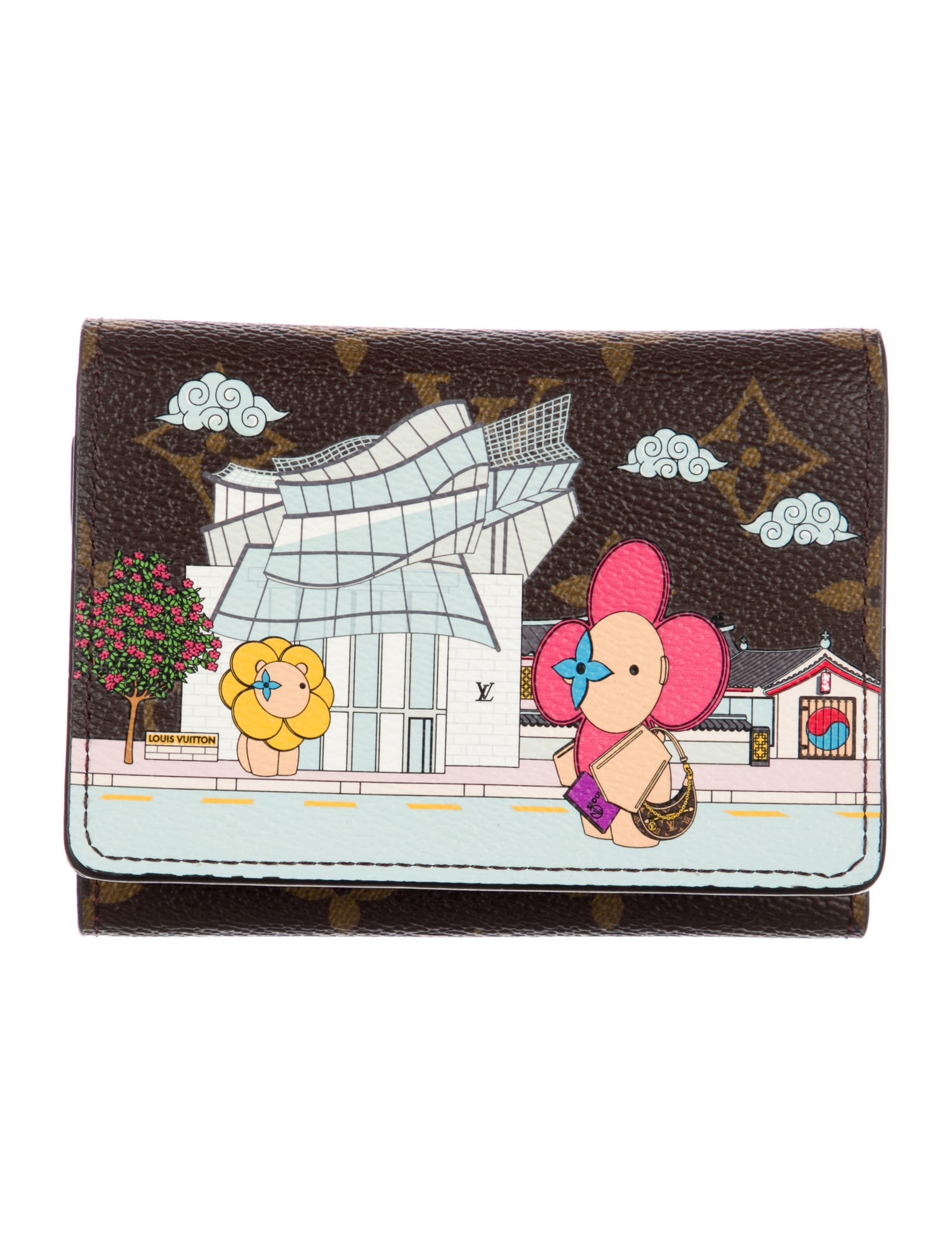 Louis Vuitton LV Monogram Coated Canvas Compact Wallet w/ Tags