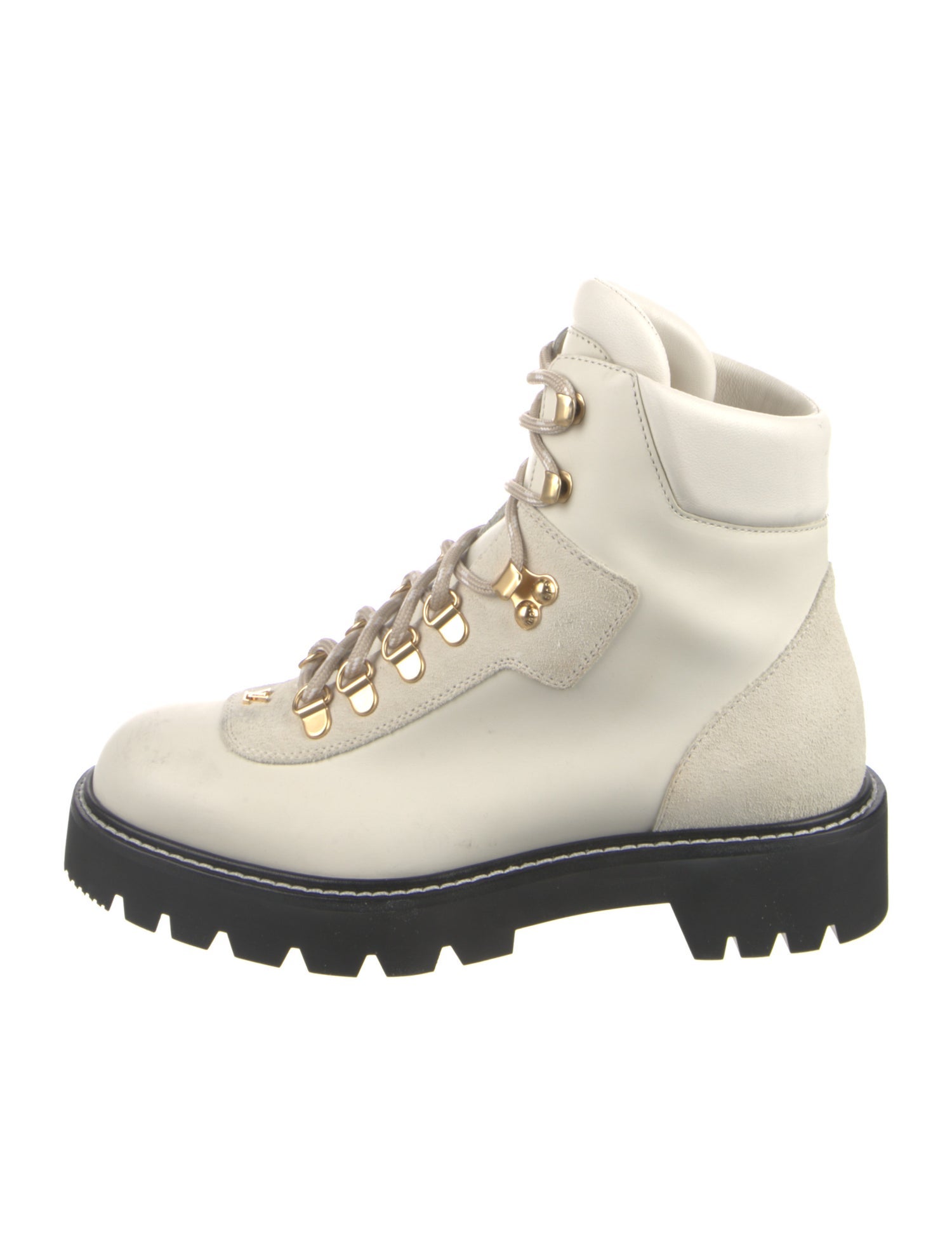 Louis Vuitton Leather Combat Boots